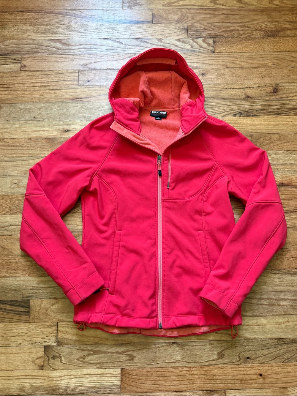 Kirkland Signature Women's Pink Hooded Softshell Jacket
